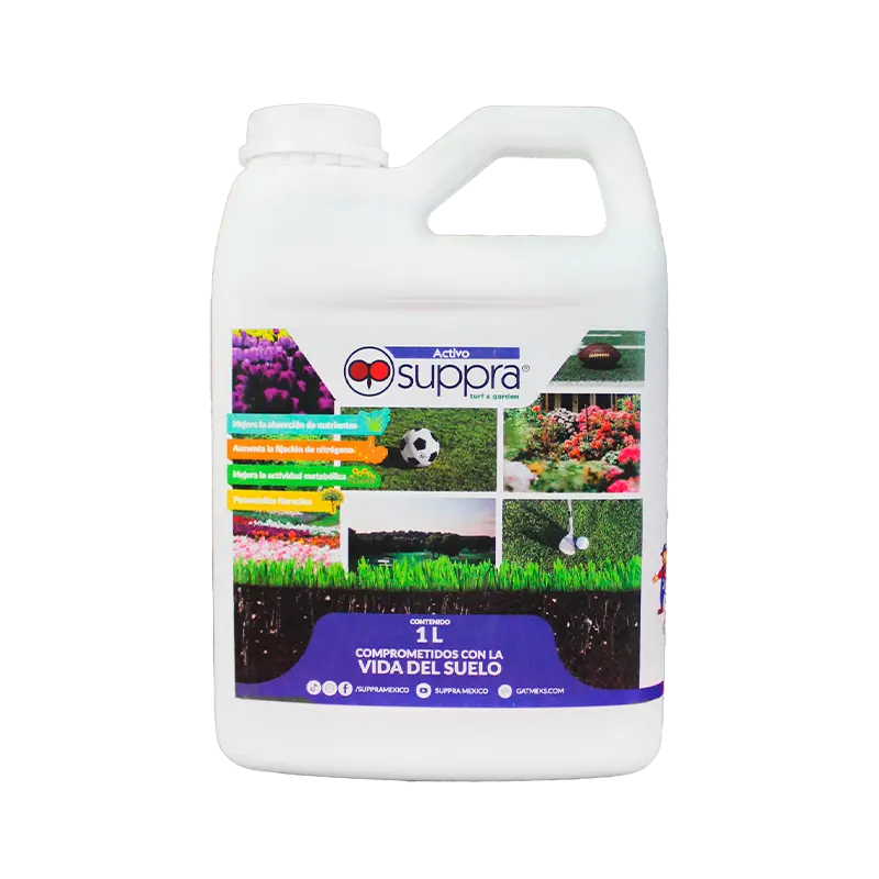 Amino Supppra Turf and Garden 1L, Bioestimulante orgánico para céspedes y cultivos ornamentales