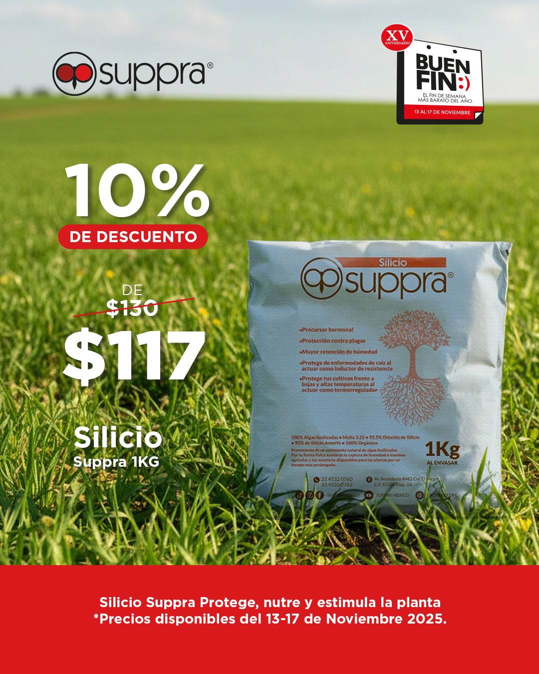 Silicio Suppra 1kg