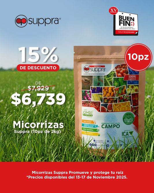 Micorrizas Suppra (10pz de 2 kg)